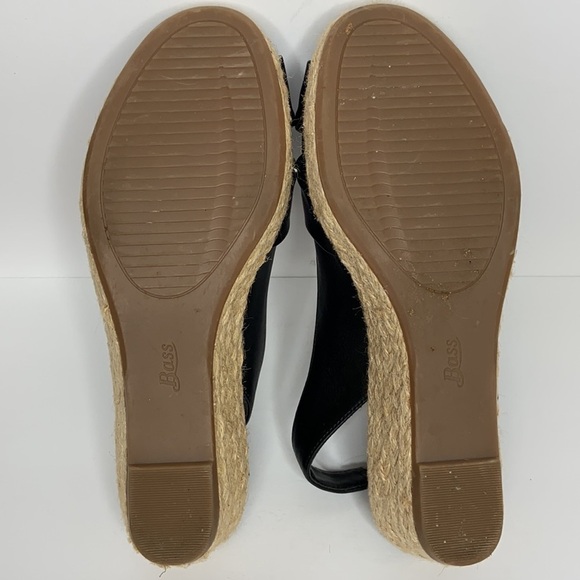 G.H. BASS & Co. Black Wedge Sandals Size 6.5 - Picture 15 of 16